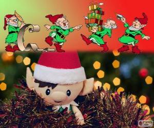 yapboz Christmas Elfler